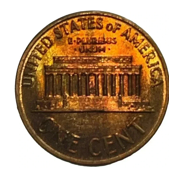 1960 D/D Large Date/Small Date Variety! Rainbow Toned -very scarce - Picture 2 of 5